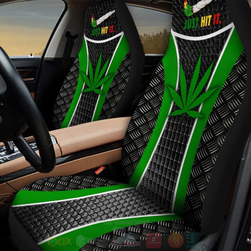Cannabis_Just_Hit_It_Green-Black_Car_Seat_Cover_1