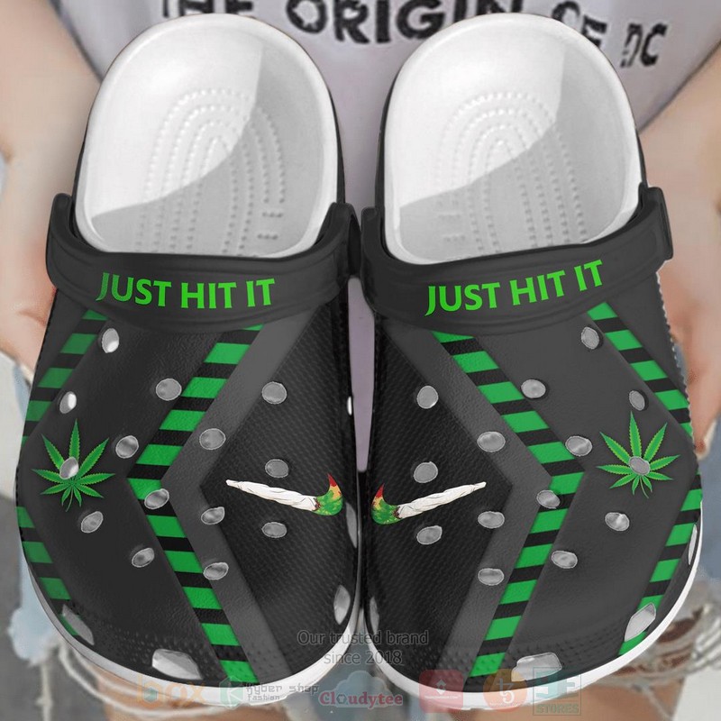 Cannabis_Just_Hit_It_Grey_Crocs_Shoes