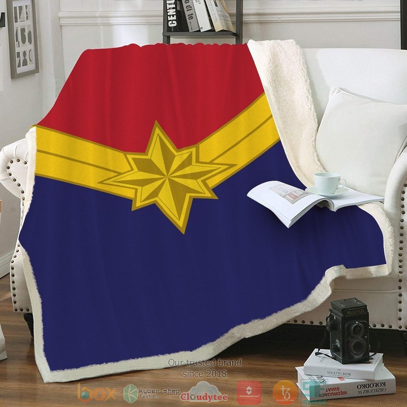 Captain_Marvel_Throw_Blanket_1