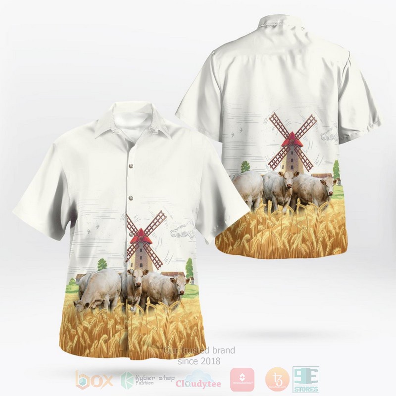 Charolais_Cattle_Hawaiian_Shirt