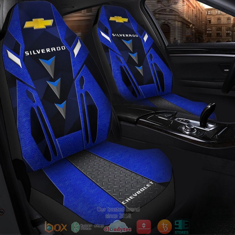 Chevrolet_Silverado_blue_Car_Seat_Cover_1