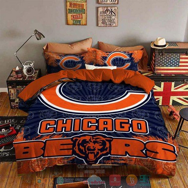 Chicago_Bears_NFL_blue_orange_Bedding_Set