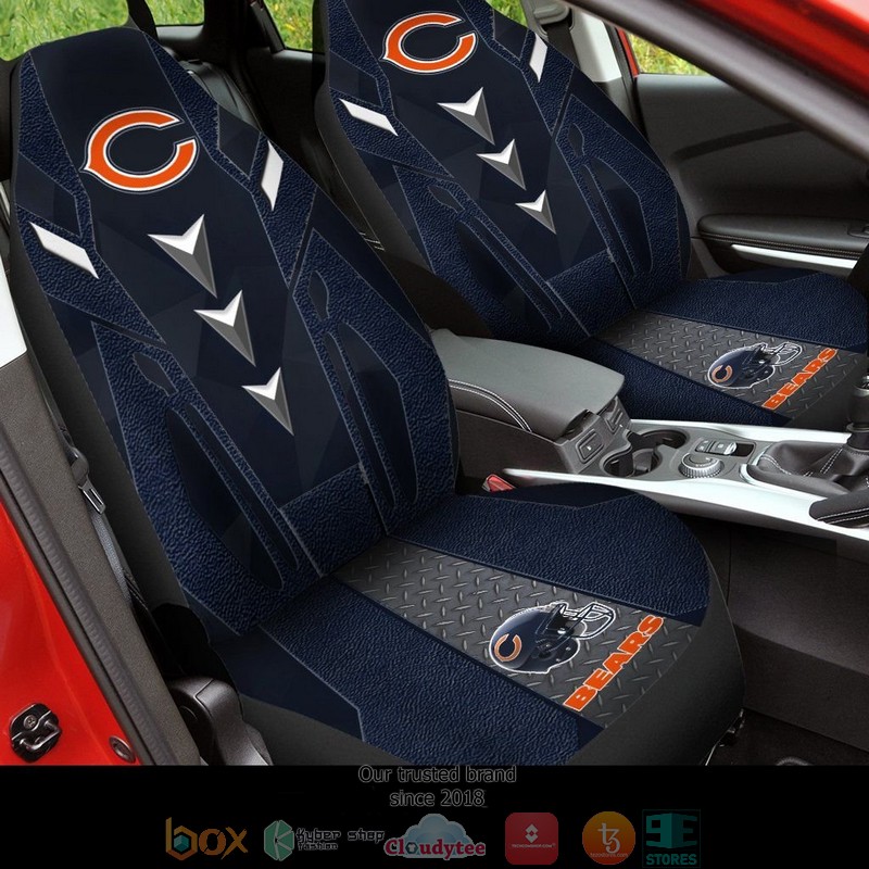 Chicago_Bears_NFL_logo_helmet_Car_Seat_Covers