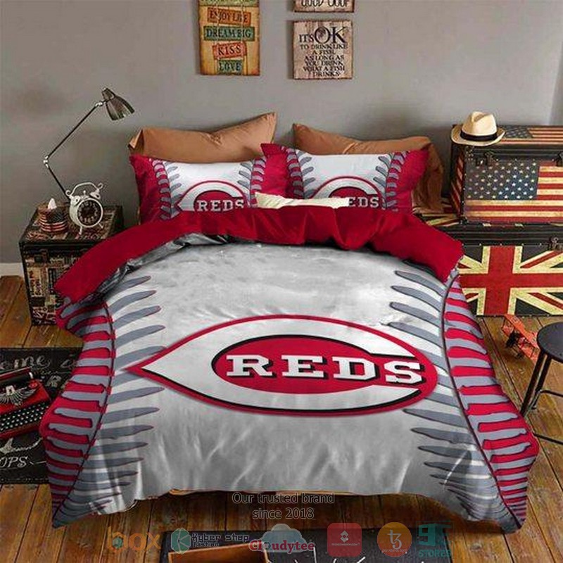 Cincinnati_Reds_MLB_white_red_Bedding_Set