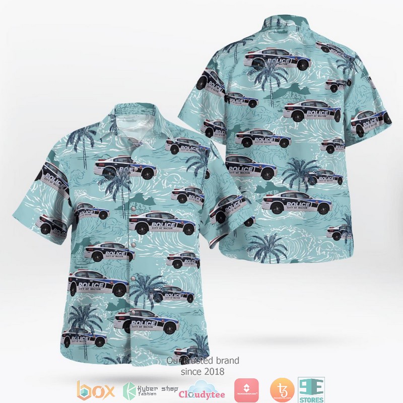 City_of_Milton_WI_Police_Department_Dodge_Charger_Hawaii_3D_Shirt
