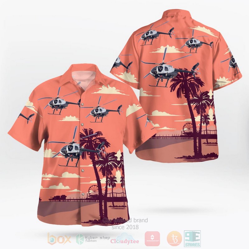 City_of_Oakland_Police_Dept_McDonnell_Douglas_Helicopter_MD369E_N510PD_California_Hawaiian_Shirt
