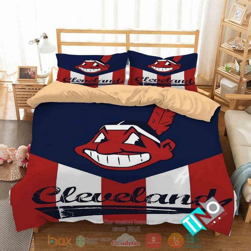 Cleveland_Indians_MLB_logo_Bedding_Set