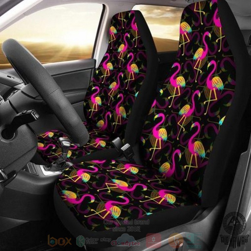 Colorful_Flamingo_Car_Seat_Cover
