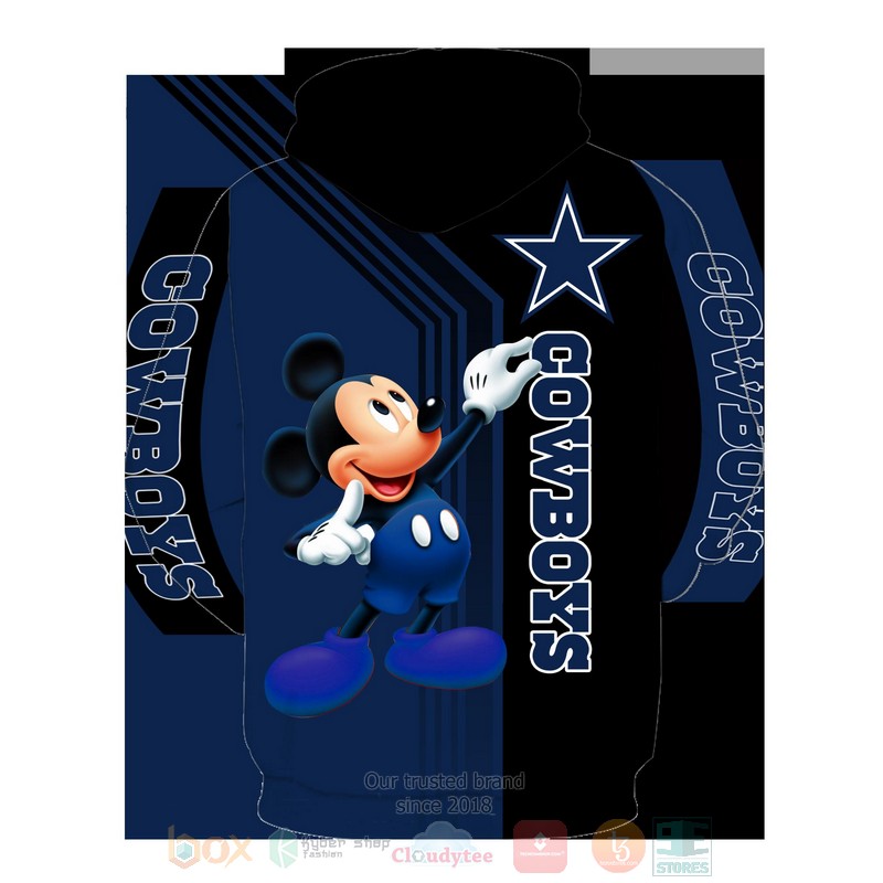Dallas_Cowboys_NFL_Mickey_Mouse_Navy_3D_Hoodie_Shirt_1