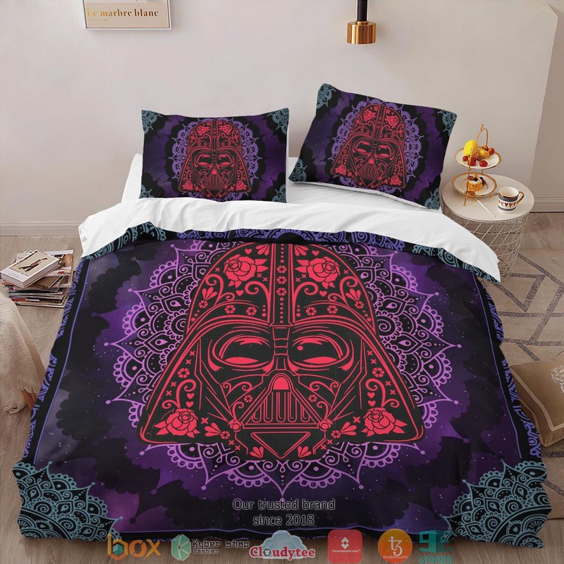 Darth_Vader_purple_Henna_Star_Wars_Bedding_Set_1