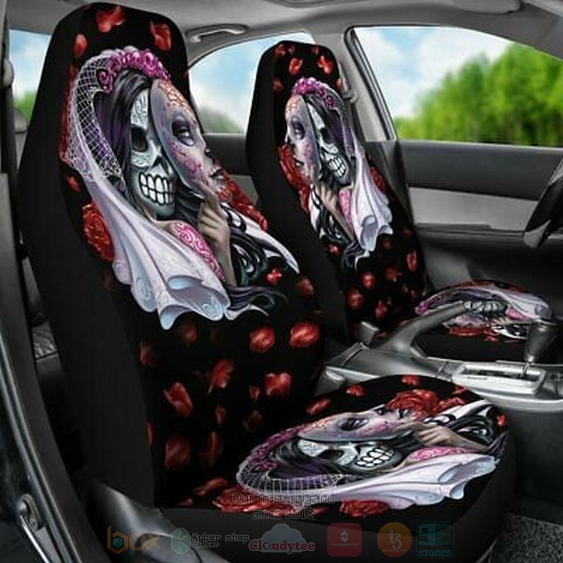 Day_Of_The_Dead_Sugar_Skull_Car_Seat_Cover