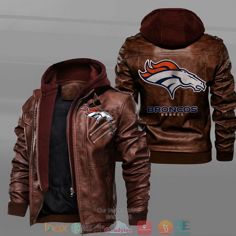 Denver_Broncos_Black_Brown_Leather_Jacket_1