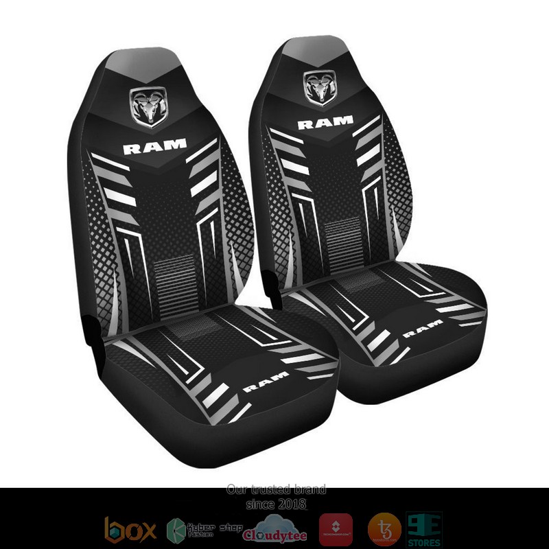 Dodge_Ram_Truck_grey_black_logo_Car_Seat_Covers_1
