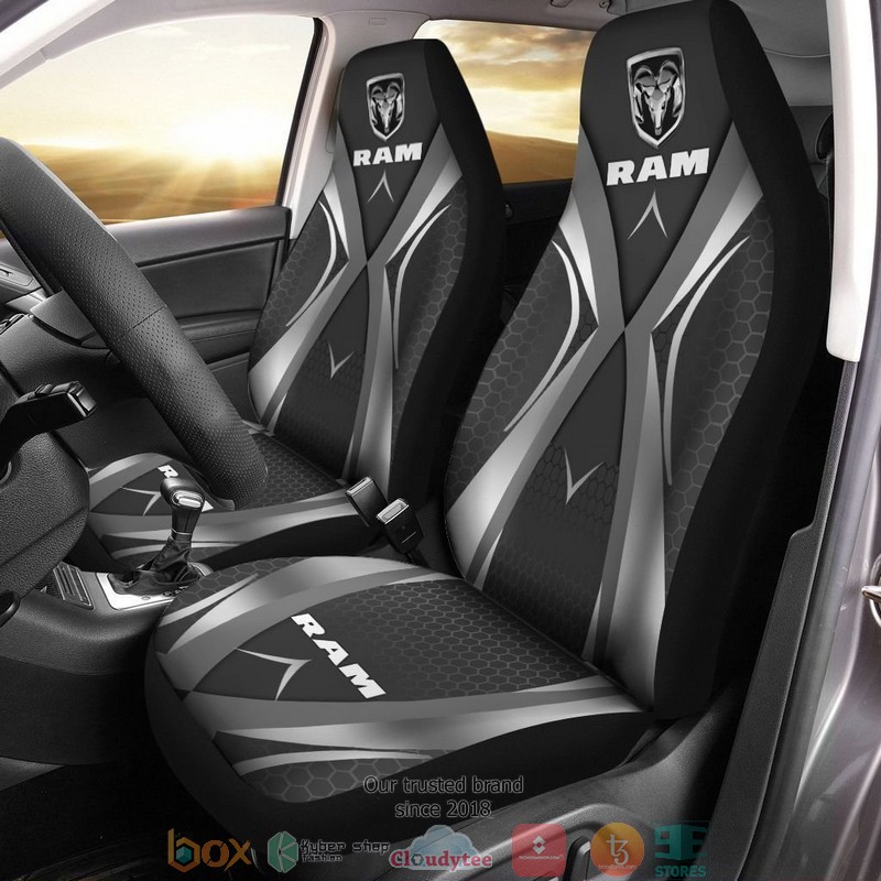 Dodge_Ram_Truck_logo_grey_black_Car_Seat_Covers