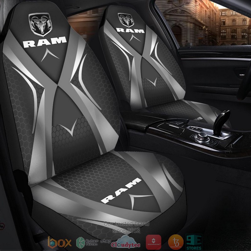 Dodge_Ram_Truck_logo_grey_black_Car_Seat_Covers_1