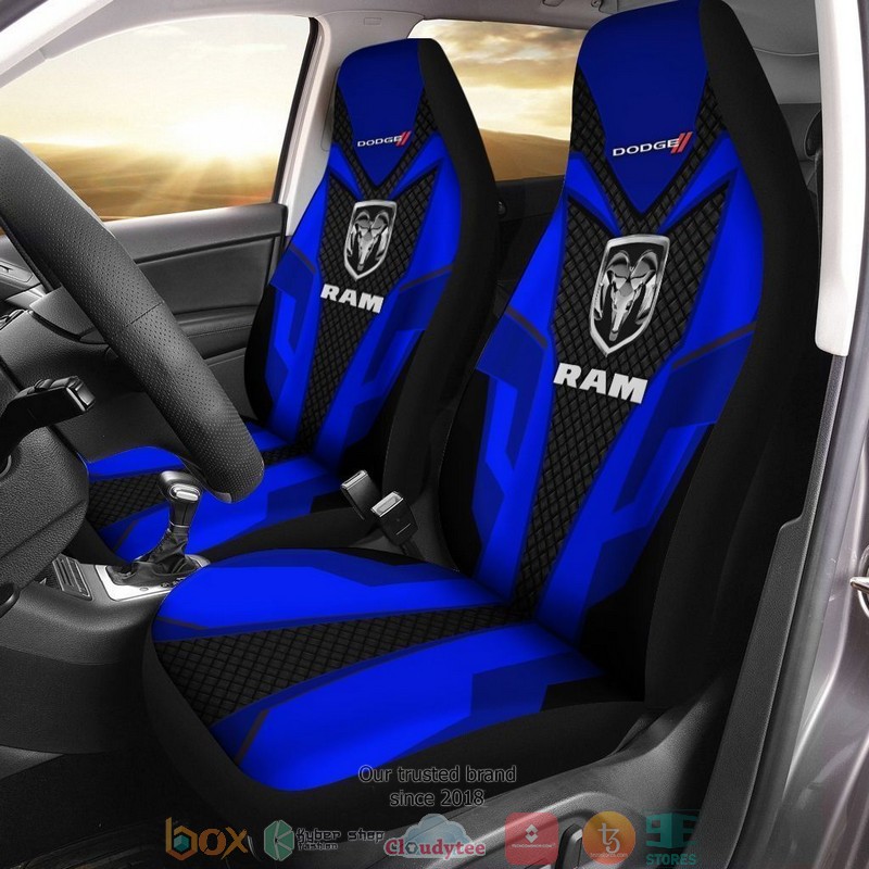 Dodge_Ram_blue_logo_Car_Seat_Covers