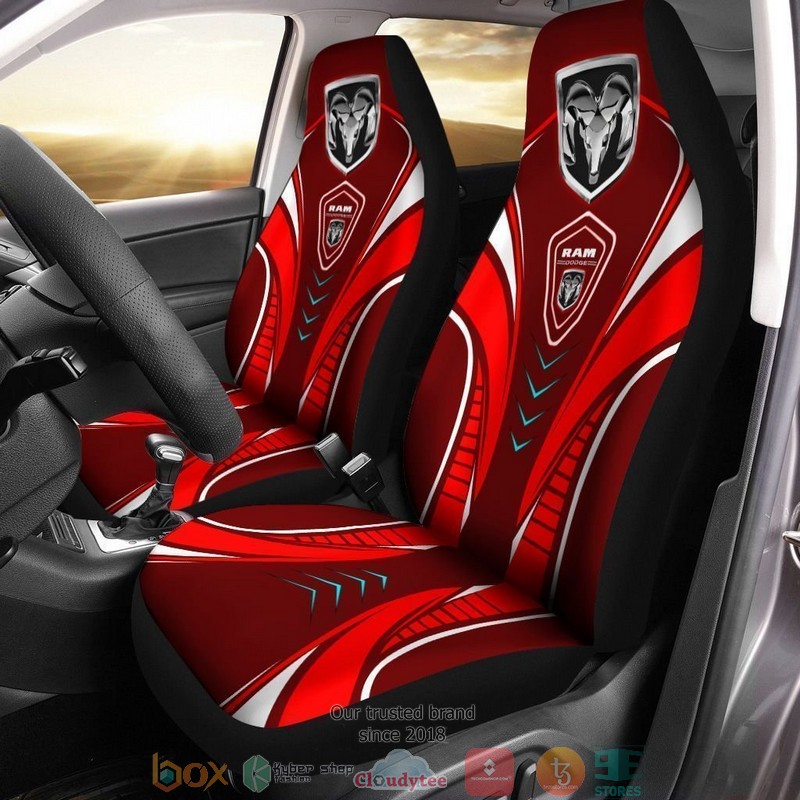 Dodge_Ram_logo_red_Car_Seat_Covers