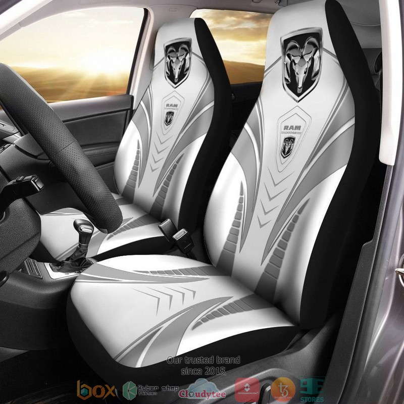Dodge_Ram_logo_white_Car_Seat_Covers
