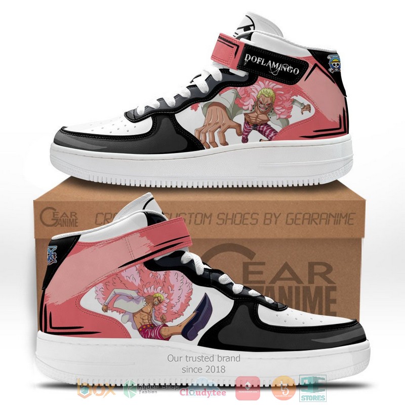 BEST Donquixote Doflamingo One Piece Anime Air Force 1 High Top Shoes ...