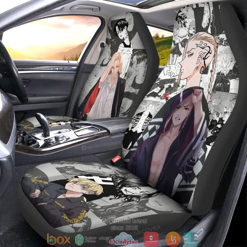 Draken_And_Mikey_Tokyo_Revengers_Anime_Car_Seat_Cover_1