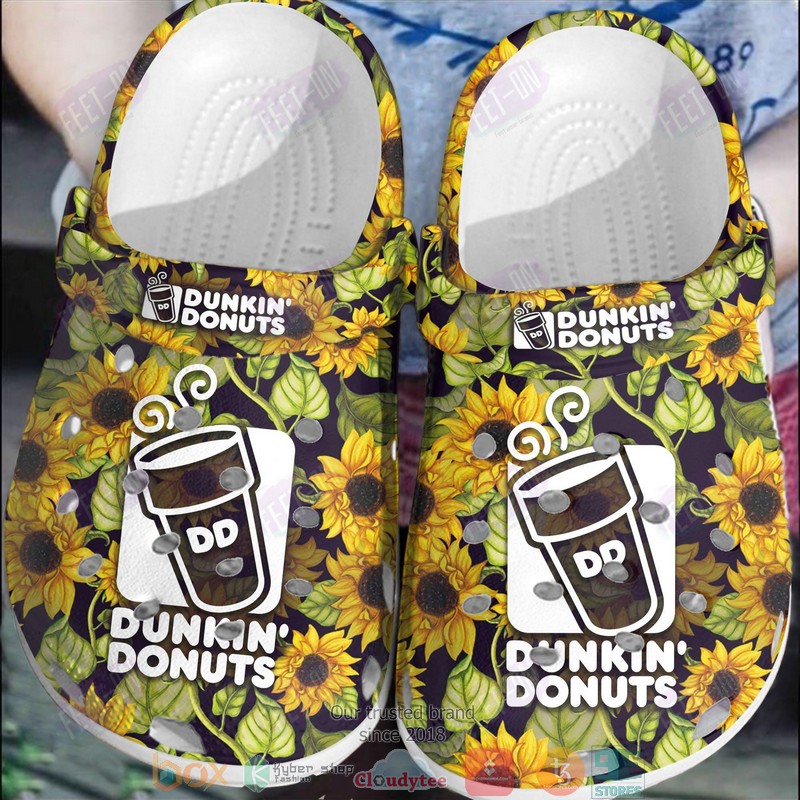 Dunkin_Donuts_Flowers_Crocband_Crocs_Clog_Shoes
