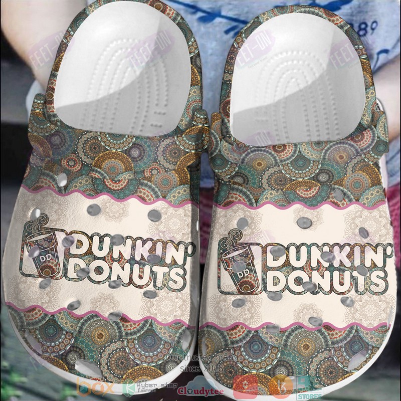 Dunkin_Donuts_logo_vintage_pattern_crocs_crocband_clog