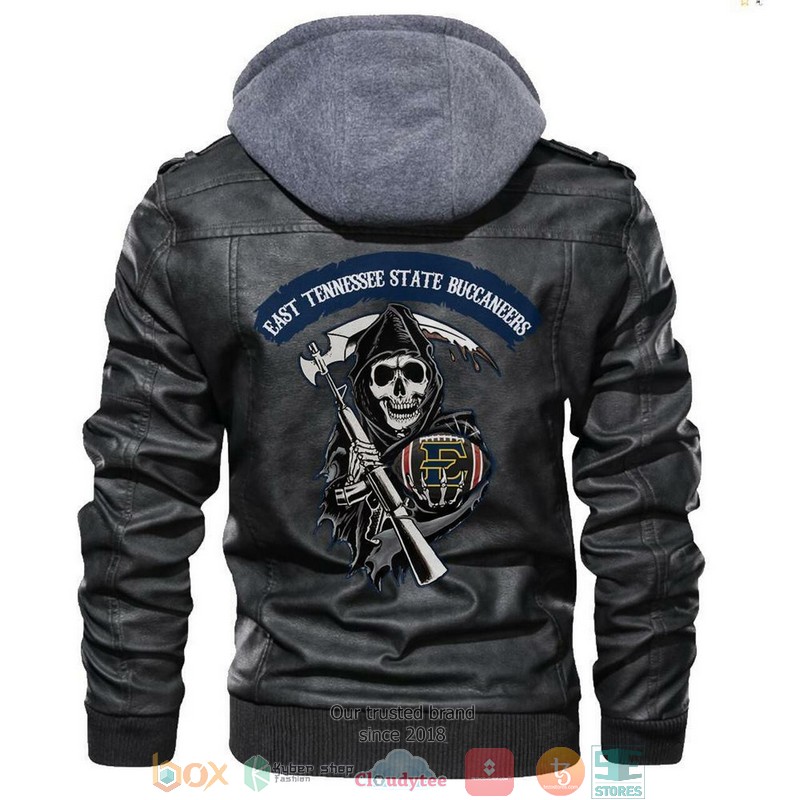 East_Tennessee_State_Buccaneers_NCAA_Football_Sons_Of_Anarchy_Black_Leather_Jacket