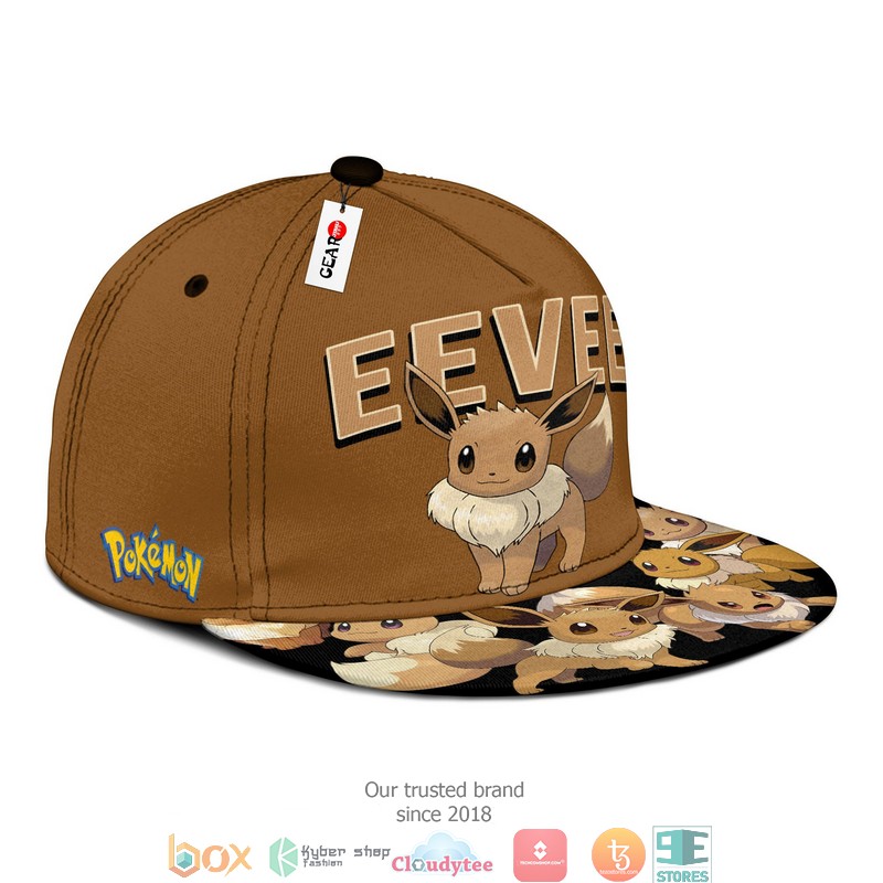 Eevee_Pokemon_Anime_Gift_For_Otaku_Snapback_hat_1