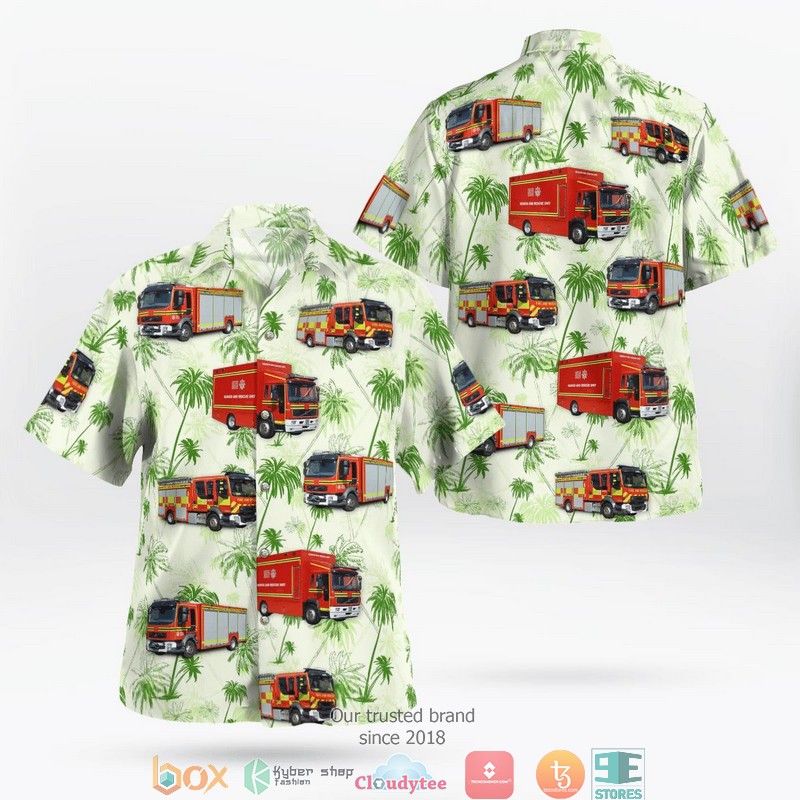 England_Hampshire__Isle_of_Wight_Fire_and_Rescue_Service_Hawaii_3D_Shirt