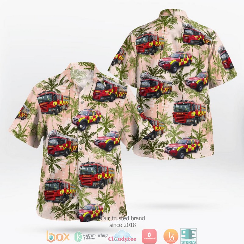 Essex_England_Essex_County_Fire_and_Rescue_Service_Hawaii_3D_Shirt