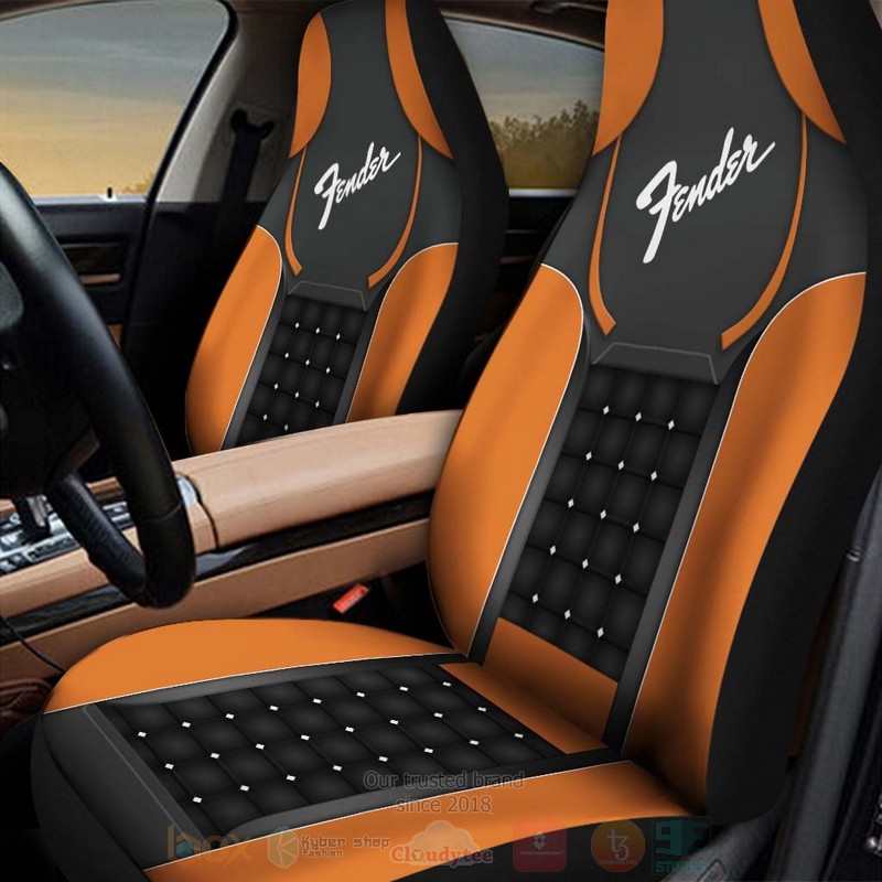 Fender_Orange_Car_Seat_Cover