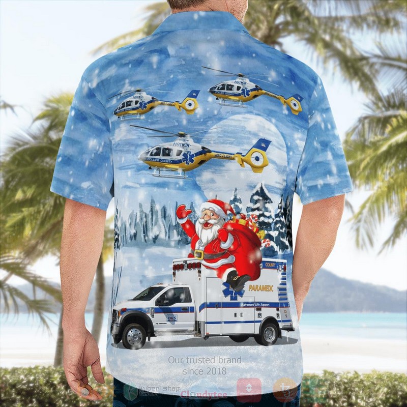 Florida_Collier_County_EMS_Ambulance_And_Eurocopter_EC_135T1_Christmas_Hawaiian_Shirt_1