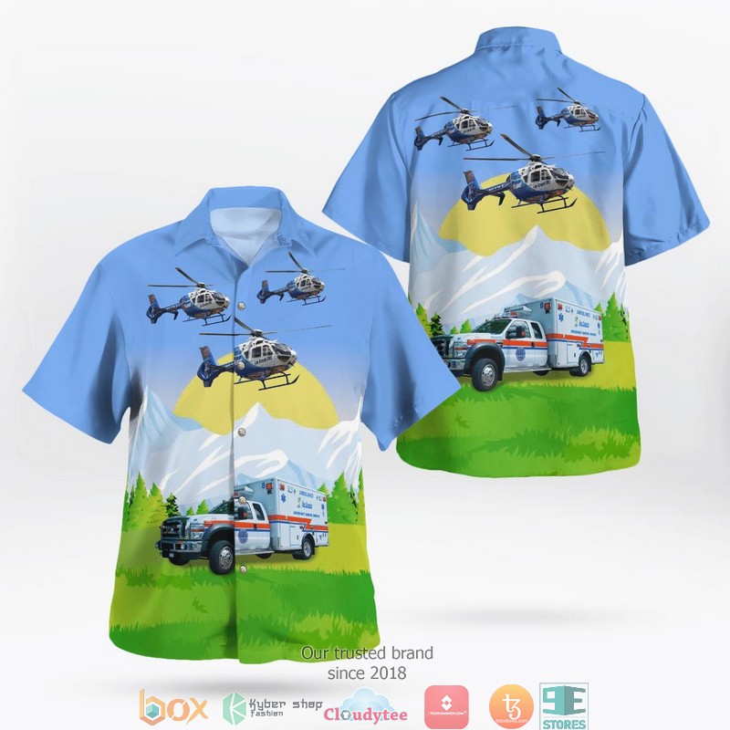Florida_Lee_County_EMS_Ambulance_And_Eurocopter_EC135P2_Helicopter_3D_Hawaii_Shirt