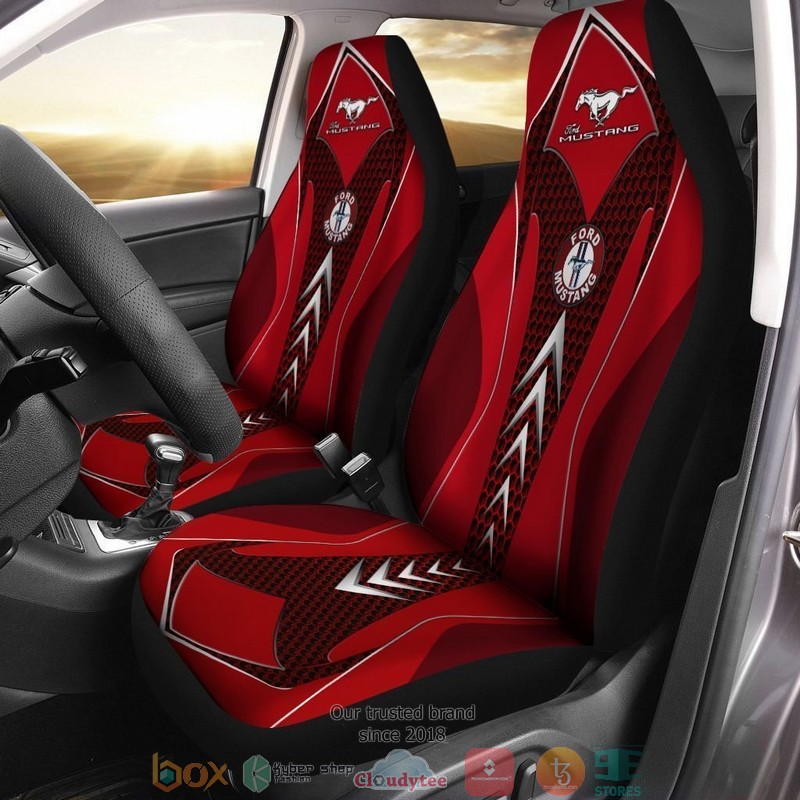 Ford_Mustang_Red_Car_Seat_Cover