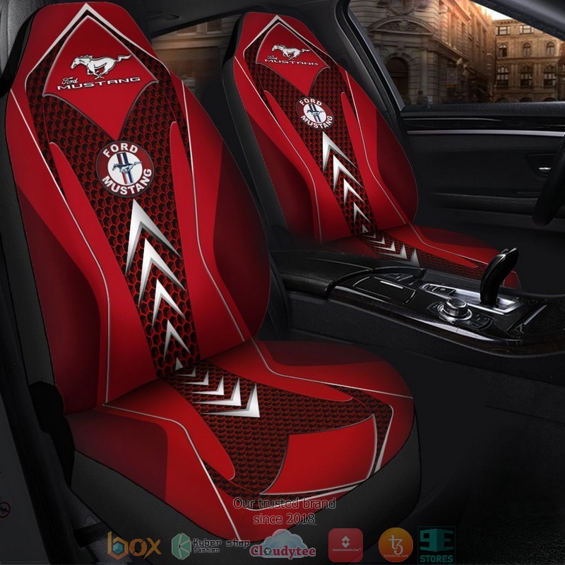 Ford_Mustang_Red_Car_Seat_Cover_1