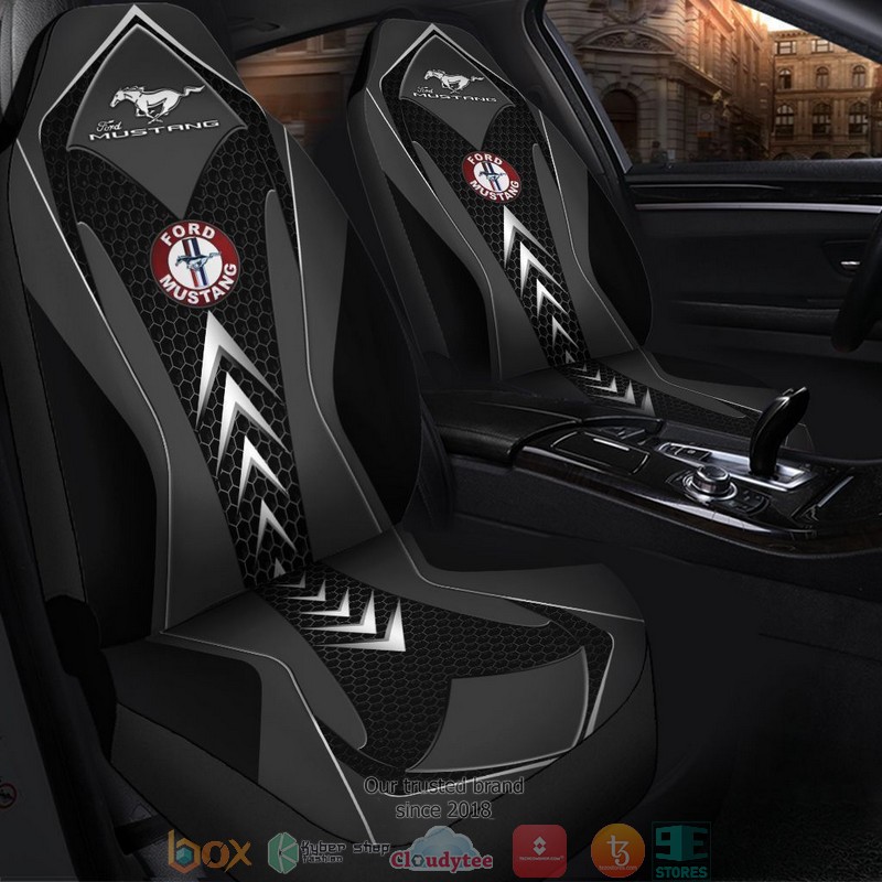 Ford_Mustang_black_Car_Seat_Cover_1