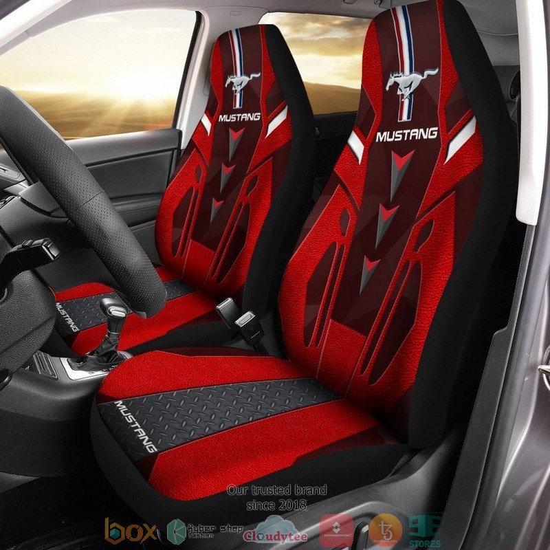 Ford_Mustang_grey_black_Car_Seat_Cover