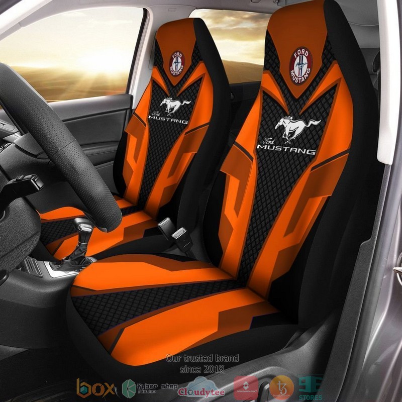 Ford_Mustang_red_black_Car_Seat_Cover