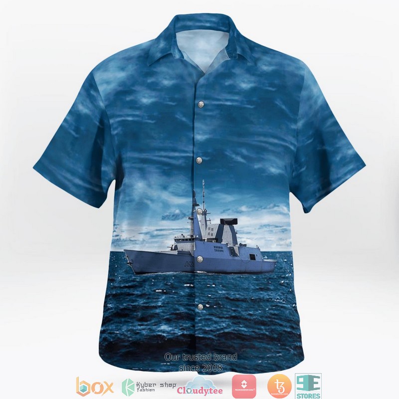 French_Navy_Forbin_D620_3D_Hawaii_Shirt_1