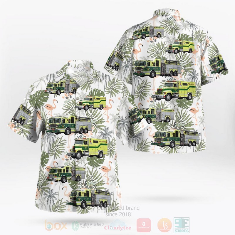 Glenmoore_Chester_County_Pennsylvania_Glen_Moore_Fire_Company_Green_Hawaiian_Shirt