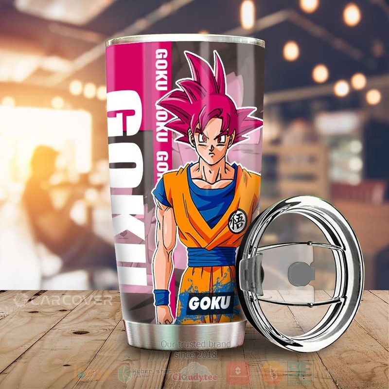Goku_God_Dragon_Ball_Pink_Anime_Tumbler
