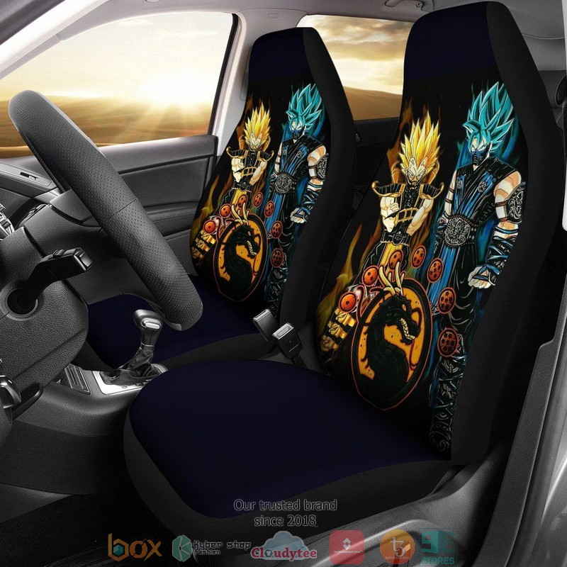 Goku_Vegeta_Mortal_Kombat_Dragon_Ball_Car_Seat_Covers