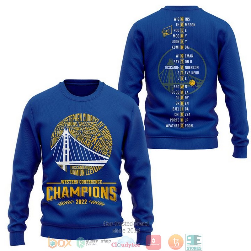 Golden_State_Warriors_Western_Conference_Champions_2022_3D_shirt_Hoodie_1