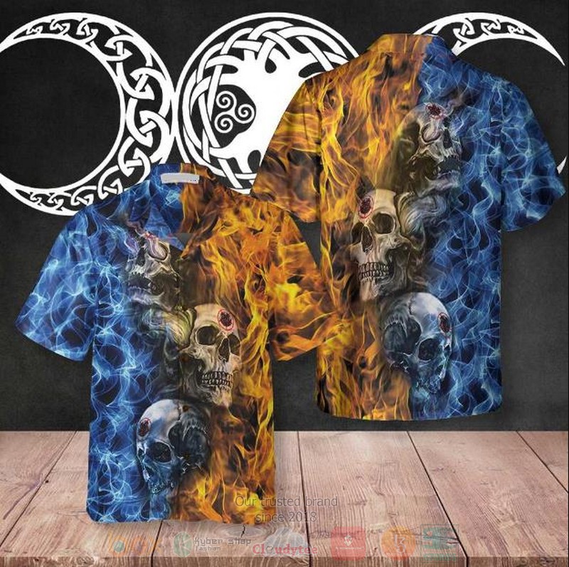 Gothic_Skull_Hawaiian_Shirt