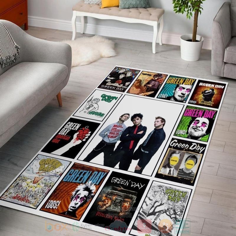 Green_Day_Albums_Collage_Area_Rugs