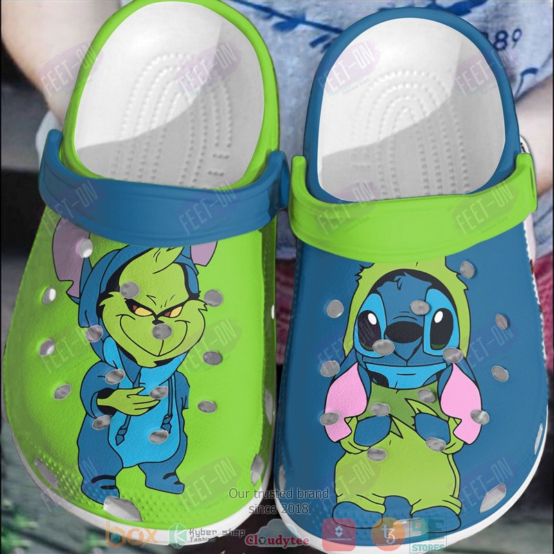 Grinch_And_Stitch_Crocband_Crocs_Clog_Shoes