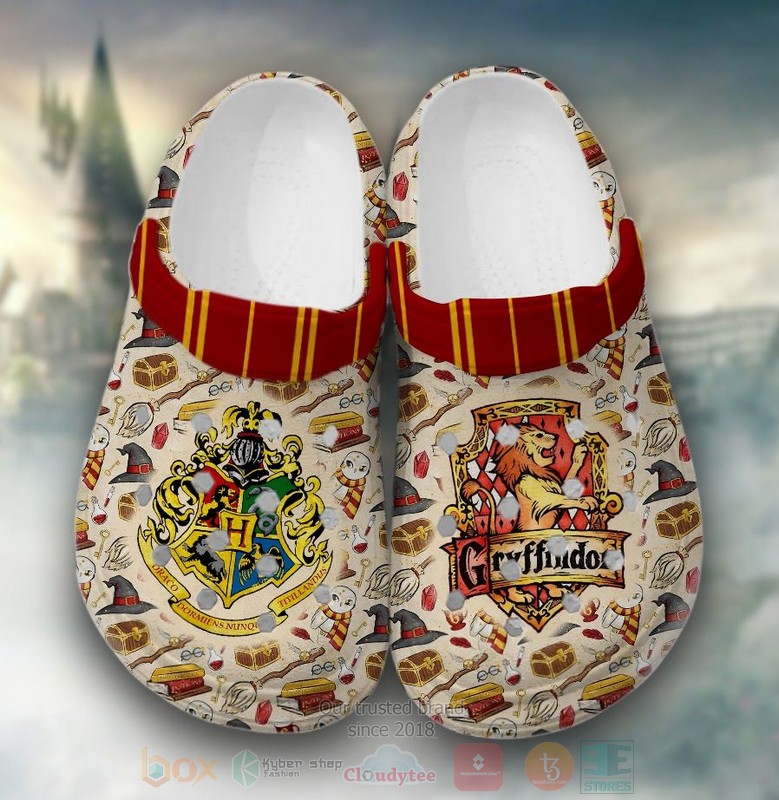 Gryffindor_Harry_Potter_Cream_Crocband_Crocs_Clog_Shoes