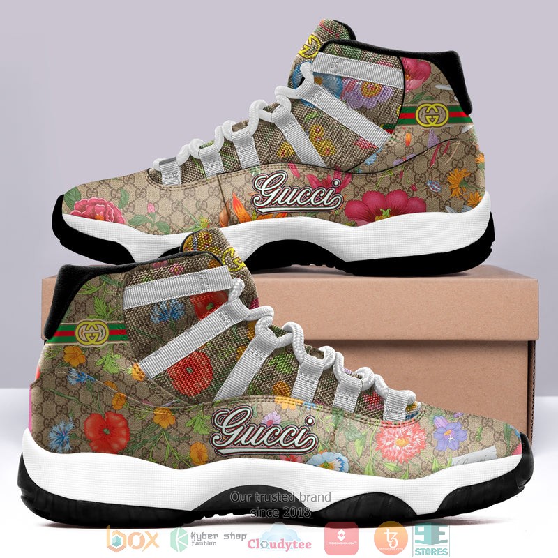 Gucci_Flowers_Air_Jordan_11_shoes