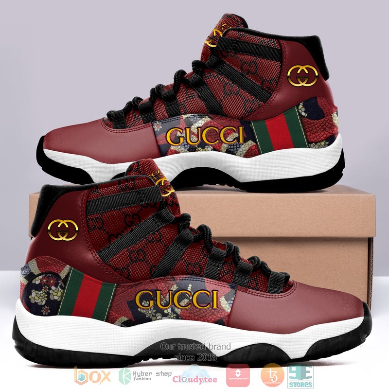 Gucci_Kingsnake_red_Air_Jordan_11_shoes