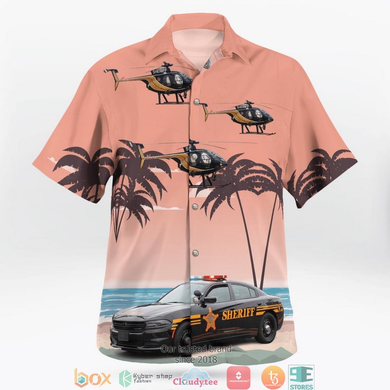 Hamilton_County_Ohio_Hamilton_County_Sheriffs_Office_Dodge_Charger_And_MD_530F_Helicopter_3D_Hawaii_Shirt_1